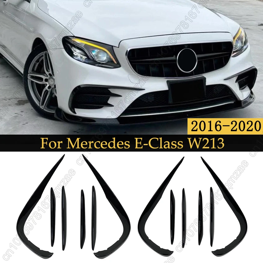 

Front Bumper Spoiler Splitter Air Intake Grille Trim Cover For Mercedes-Benz E-Class W213 E260 E300 E53 AMG 2016-2020 Body Kits