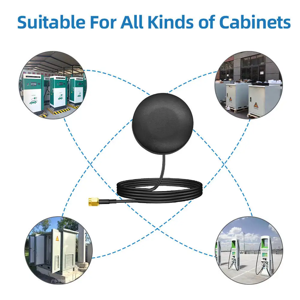 Outdoor Waterproof External Cabinet Antenna 4G 433MHz 2.4G 5.8G GSM Wifi Aerial 5dBi SMA Male for DTU NB Model