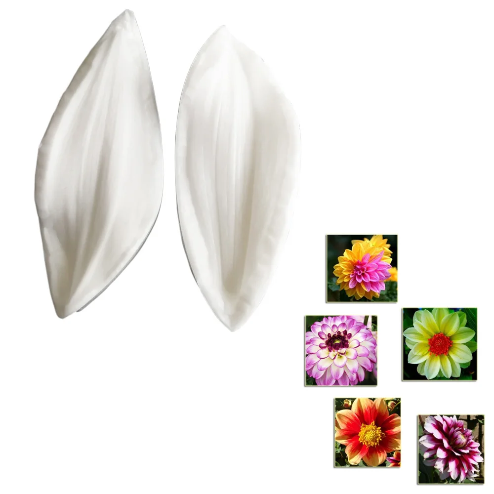Dahlia płatki Veiner i frez kwiat kremówka ciasto dekorowanie DIY narzędzia do pieczenia cukier Gum Paste M2079