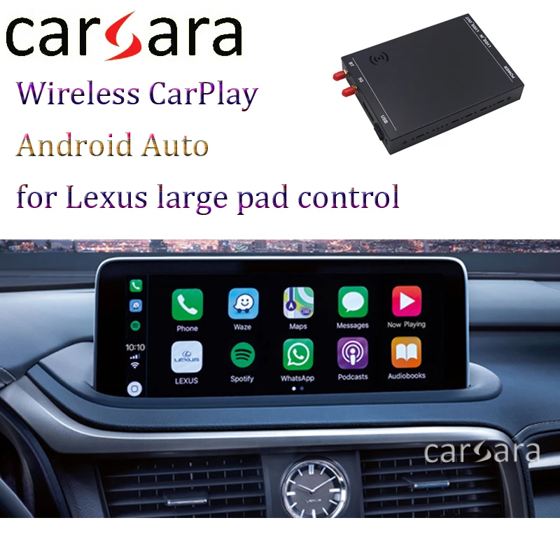 Wireless Androidauto for Lexus NX RX ES GS IS dashboard Carplay Mutimedia decoder Phone Mirror link Airplay