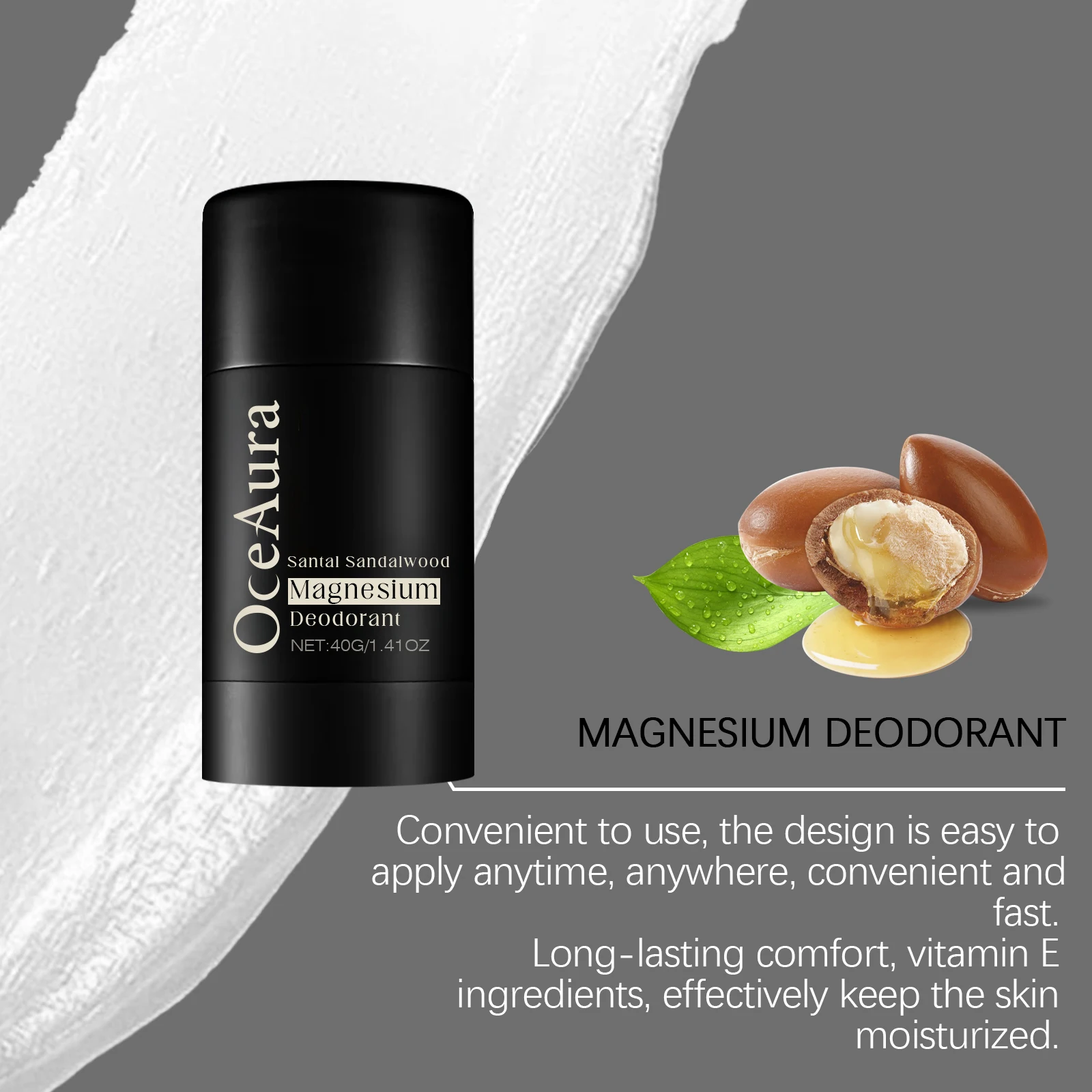 Santal Sandalwood Body Deodorize Cream Mild Underarm Deodorant Long Lasting Wood Fragrance Non-sticky Refreshing Body Soild Balm - view 3