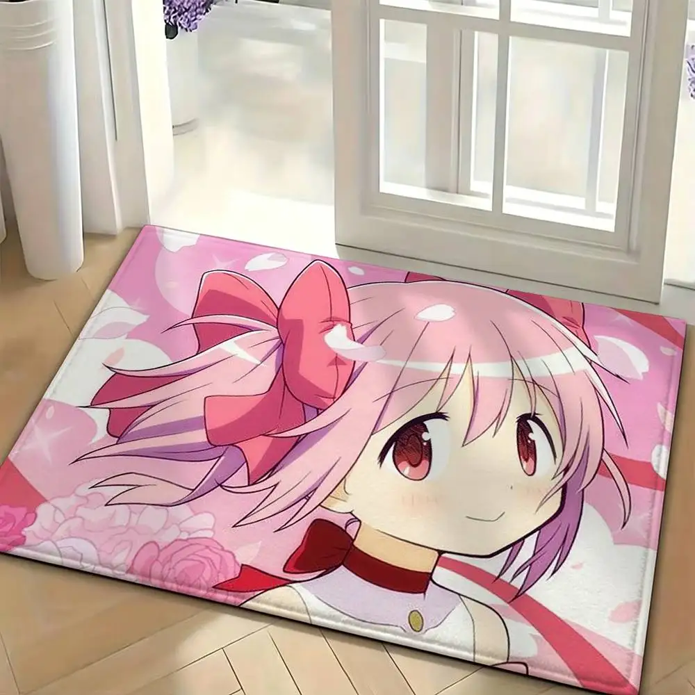 Cartoon Character Madoka Kaname Bedroom Decor Carpet  for Living Room Thick Plush Study Floor Mat Home Fluffy Soft Rug