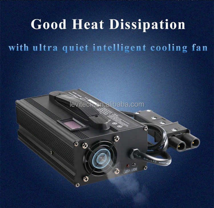 DL900 LiFePO4 Fast Charger 48V 15A 900W Aluminum Case Lithium Iron Phosphate LFP RV EV Power Forklift Battery Charger view 5