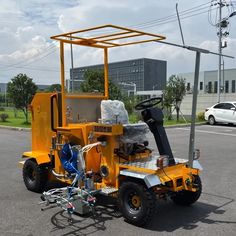Self-Propelled Cold Spray Road Marking Machine for Automatic Two-Component Marking Spray