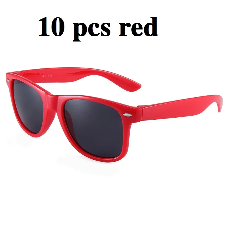 Cubojue 10 pcs/lot Wholesale Children Sunglasses Boy Girls Colorful Sun Glasses for Boy Girls Kids Sale Lot UV400 party wedding