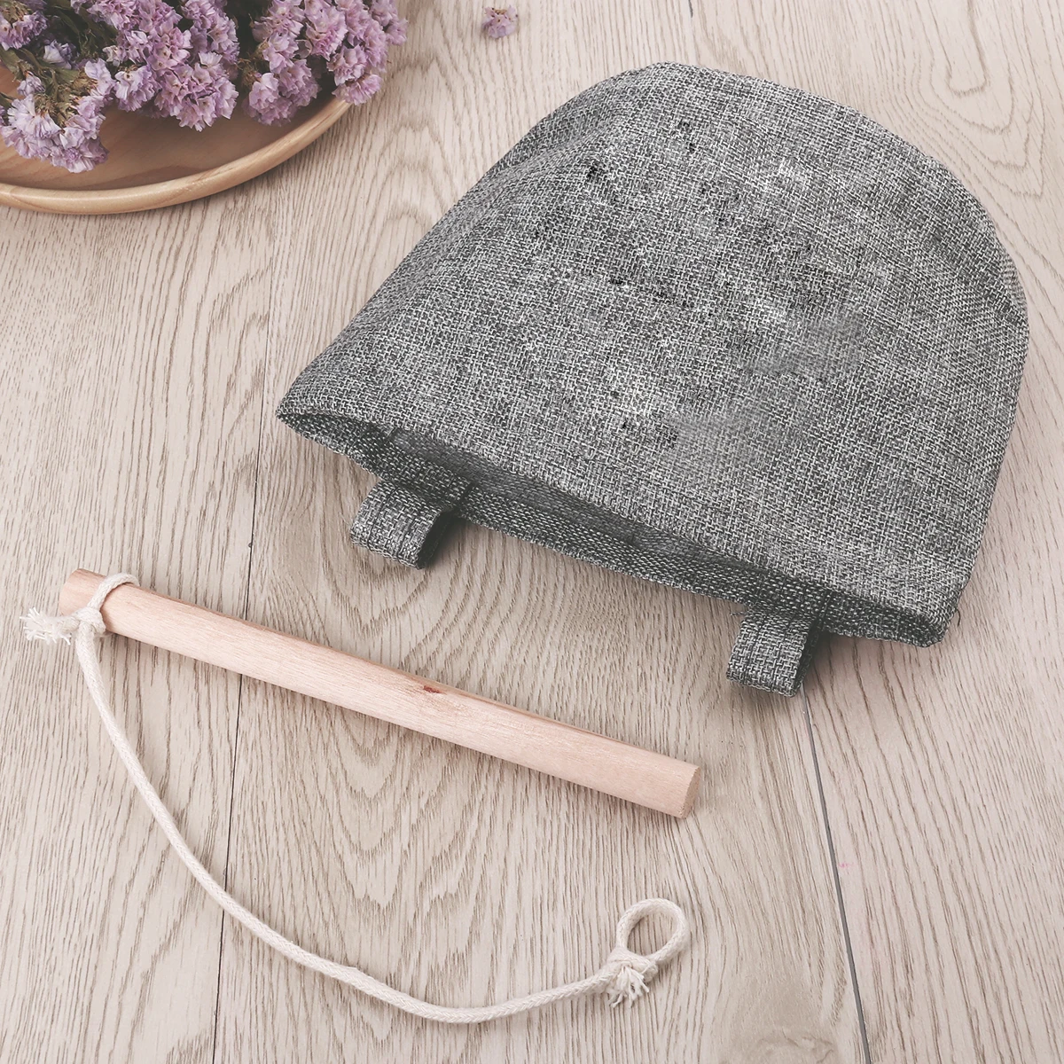 

Sailboat Storage Bag Linen Wall Organizer Hanging Bags Wall-mounted Bamboo Vintage
