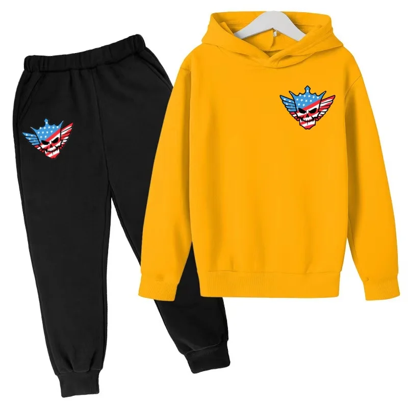 Kinder-Sportoutfit Marke - Hoodie + Hose mit Kodiroz Anime-Mustern, geeignet für Jungen und Mädchen im Alter von 3 bis 13 Jahren. – Detail 16