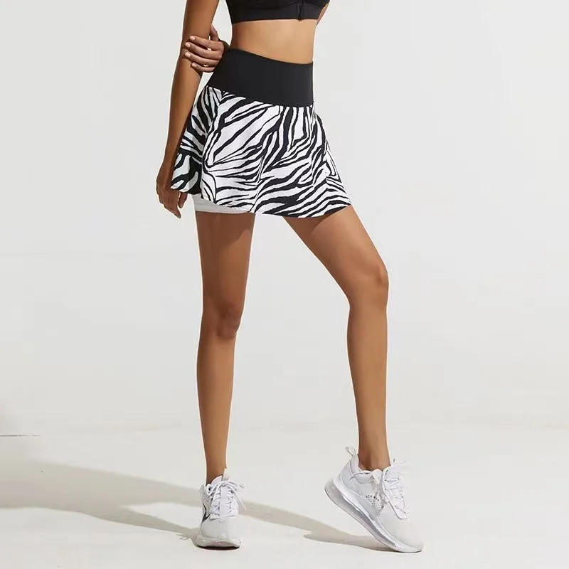 

Sports Skirt Women's Summer Morning Running Covering Skirt Premium Breathable Stretch Anti-Exposure Lined Fitness Skirt