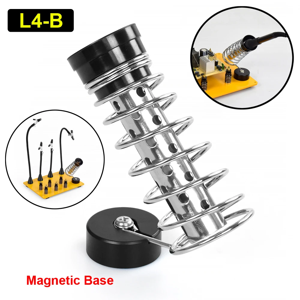 NEWACALOX-Base Magnética para Ferro De Solda, Stand Holder, Estação De Suporte, Chapa De Aço Metálica, Esponja De Limpeza, Ferramenta De Reparação