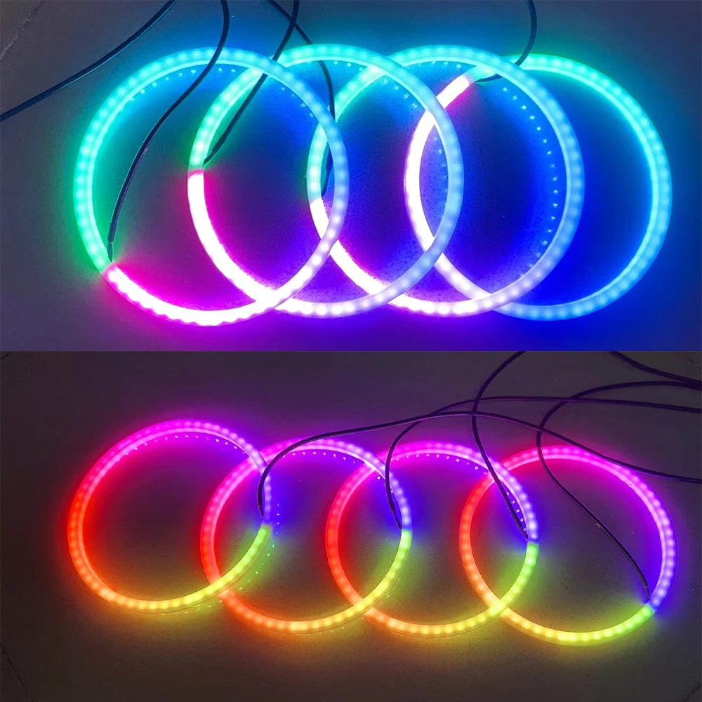 'LED-LAMPE' RGBIC Ambientebeleuchtung Zubehör Symphony Vollfarbige Streamer Regenbogen Hornleuchten 3-Pin 3-Draht Lautsprecherlampe – Detail 8
