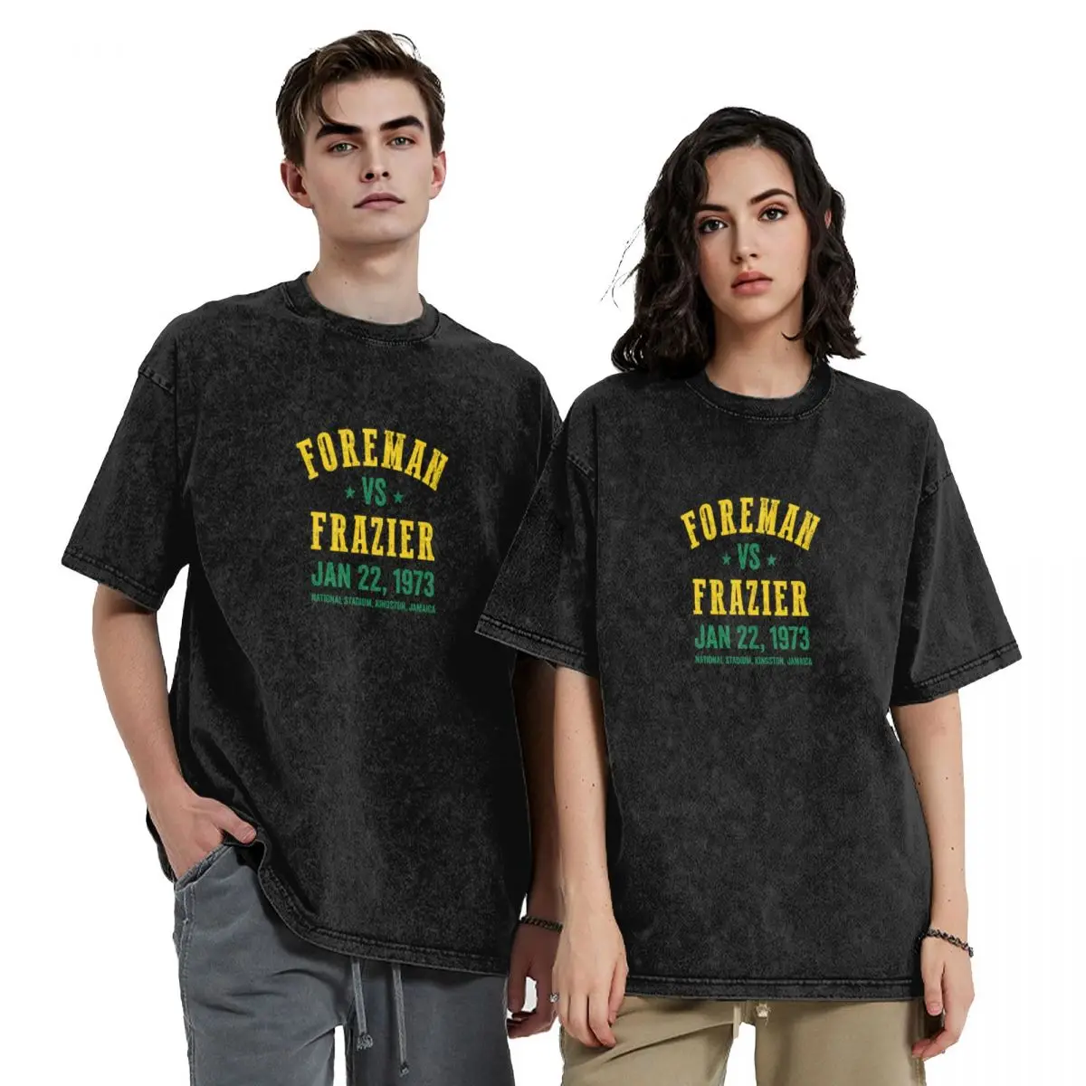 

Foreman vs Frazier Boxing T-shirt T-Shirt korean fashion oversized graphic tee vintage graphic tee plus size men clothing