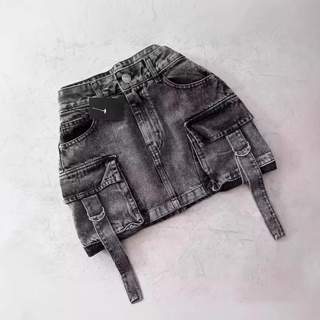 

Короткая юбка с внутренней подкладкой для предотвращения воздействия в стиле ретро, готического черного цвета Y2K, лыжная мода в стиле Харадзюку