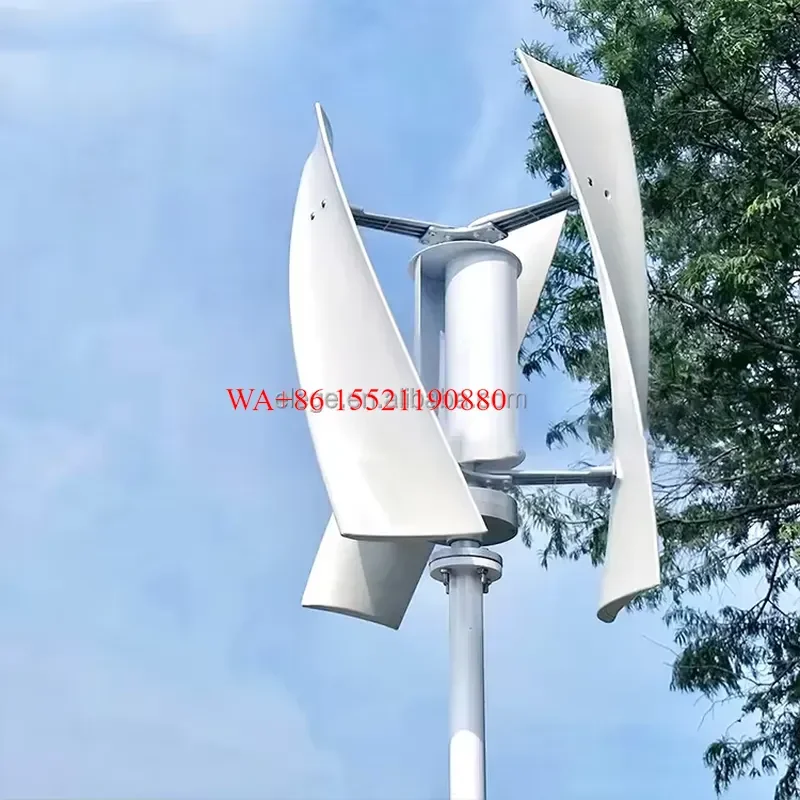 WMWMNU for Elege 1000W Vertical Wind Turbine Generator 12V 24V Outer Rotor Small Residential Household Roof Wind Power System