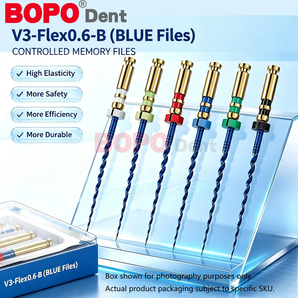 File Cabinet Drawer - 6 pièces/boîte E-FLEX fichiers rotatifs endodontiques
