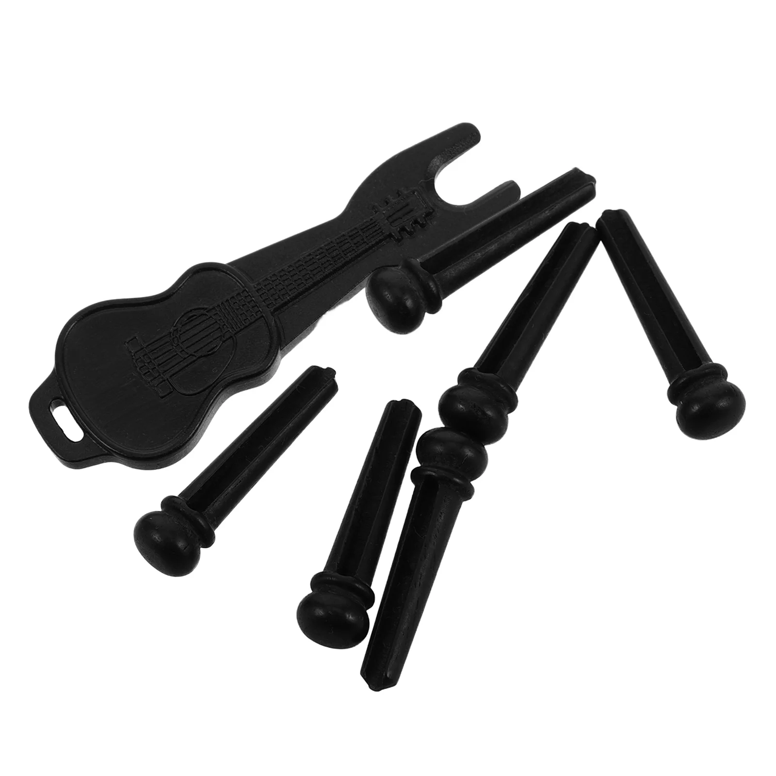 

1Set Acoustic Guitar Bridge Pin Puller ABS Ebony Tuning Pegs Gear String Replacement Instrument Maintenance Parts Accessories