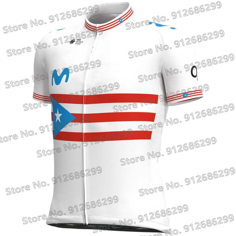 Cycling Jersey Set Puerto Rico 2022 Clothing Road Bike Bib Short Suit Bicycle Shirts MTB Uniform Maillot Culotte Ciclismo