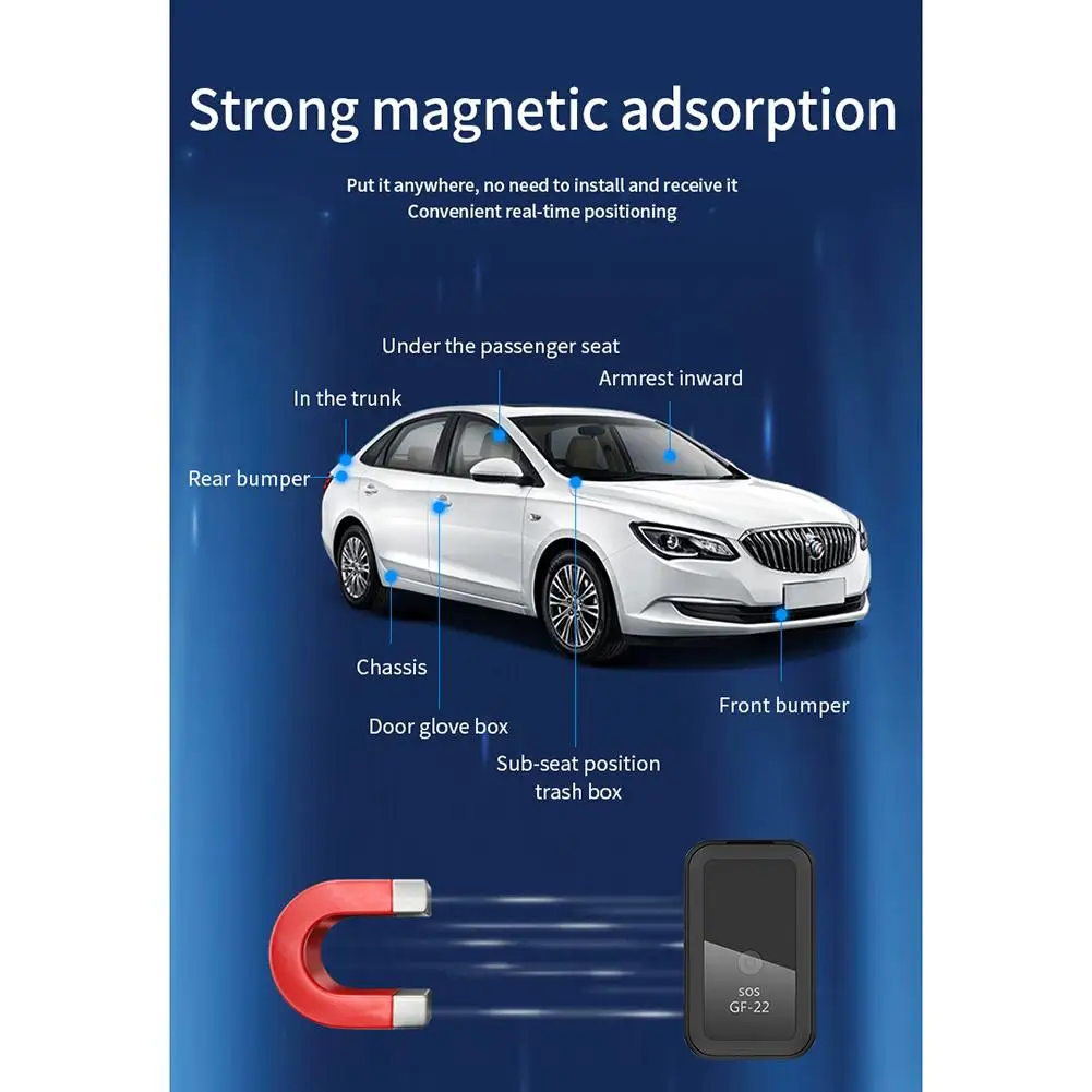GF07 – Mini localisateur GPS de suivi pour enfants âgés, GSM, localisateur GPS de voiture, moniteur Anti-perte, enregistrement, suivi, commande