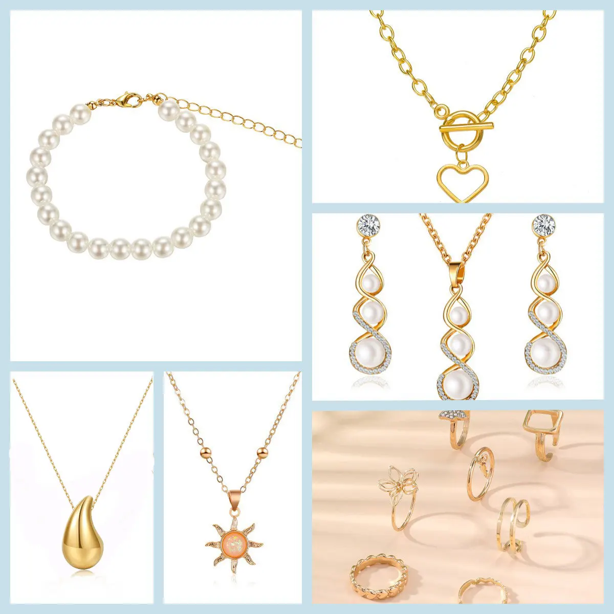 جديد هدية عيد الميلاد العد التنازلي التقويم مجيء المجوهرات صندوق أعمى أقراط قلادة سوار هدية صندوق الحلي عيد الميلاد اليد #6