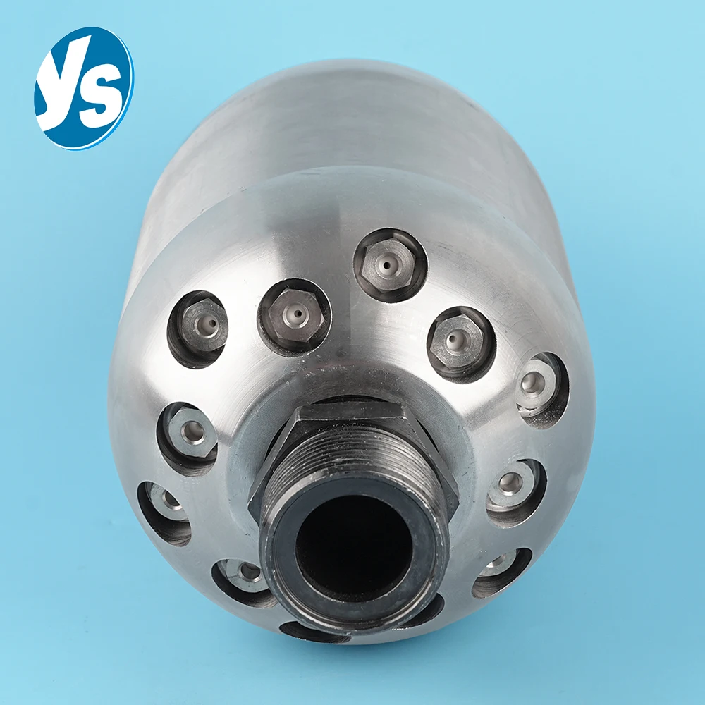 Stainless Steel High-Pressure Nozzle – Rotating Sewer/Drain Cleaner for Pipe Jetting, Unclogging & Car Washing