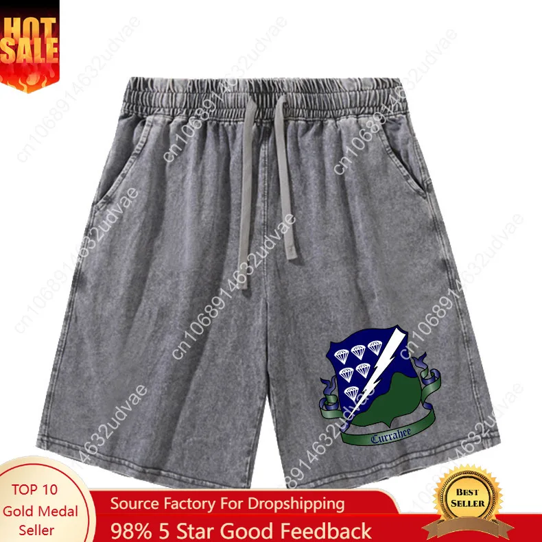 

101st Airborne 506th Infantry Regiment Shorts Man Woman Teenager Retro Short Pants Vintage Elastic Beach Shorts Customized Pant