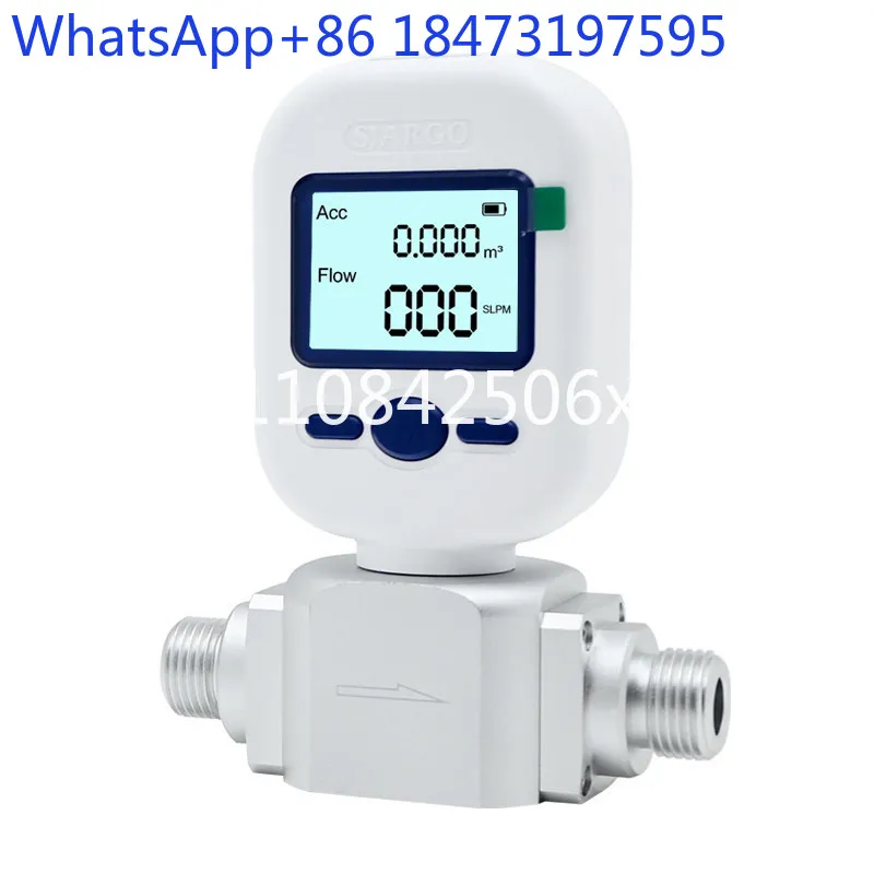 Air flow count display gas mass flow meter Sixiang M5706/MF5712 compressed air oxygen argon gas