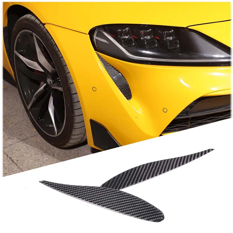 

For Toyota GR Supra A90 A91 MK5 2019-2024 Soft Carbon Fiber Car Hood Outlet Cover Trim Sticker Modification Decoration parts
