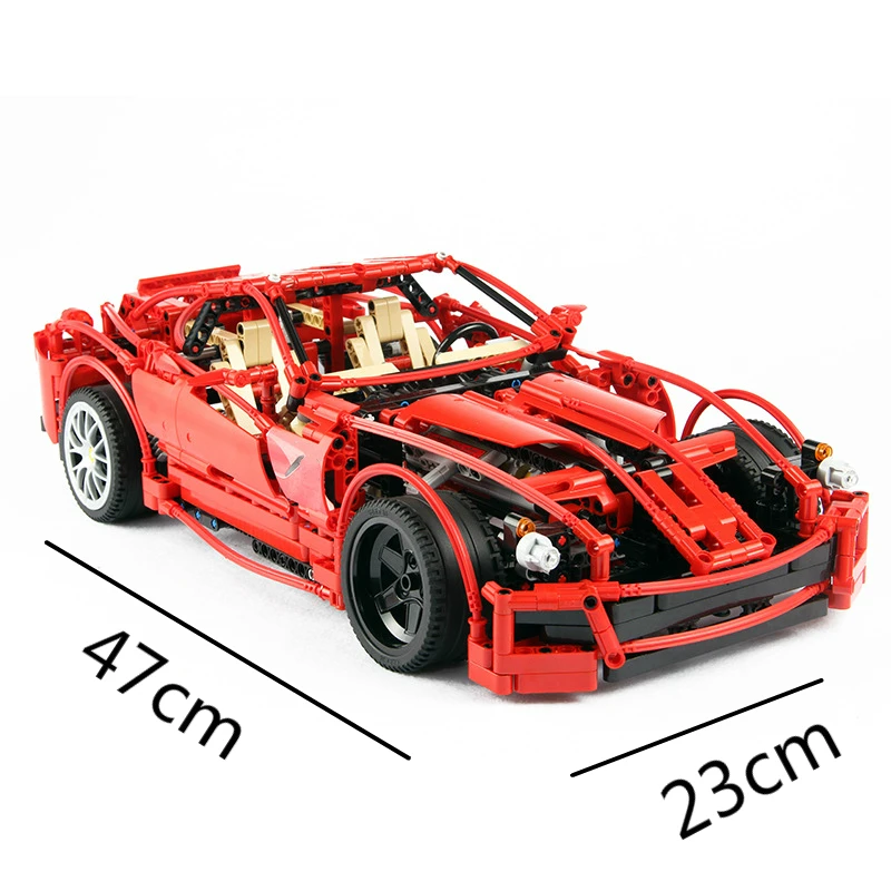 1322pcs Technical Formula Racing Car 599GTB 1:10 Model Building Blocks Sets Educational DIY Bricks Toys  8070