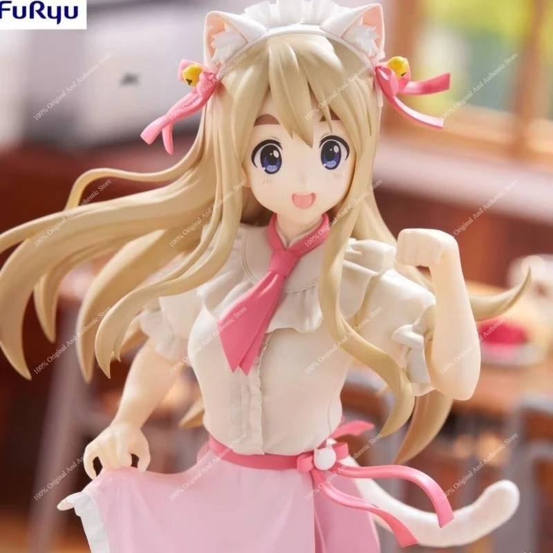Auf Lager 100% Original FuRyu Trio-Try-iT K-ON! Kotobuki Tsumugi Katzenohr-Version 21cm Anime-Figur Sammlerstück Deko-Geschenk – Detail 3