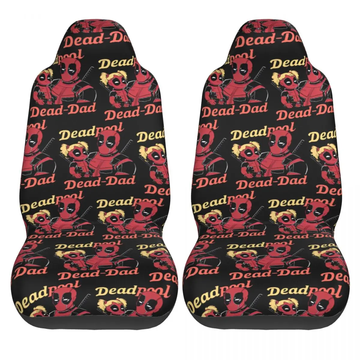 

Deadpool & Wolverine Car Seat Covers Polyester Safety Auto Seat Covers 2 Pcs Original Bus Cover