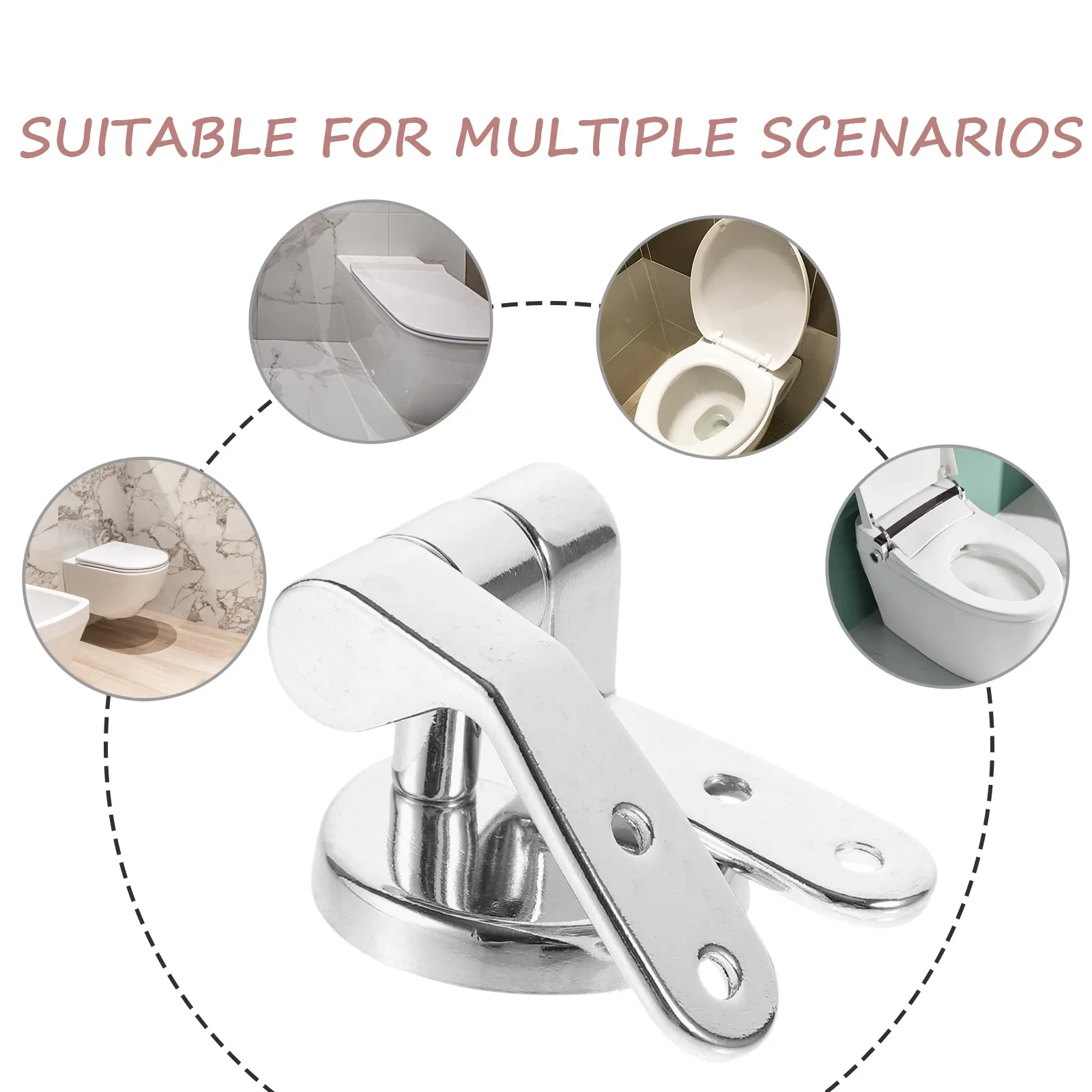 

Комплект для замены петель унитазного сиденья: прочные стальные и АБС-петли, регулируемые, совместимы с большинством сидений, быстрая установка, бесшумные.