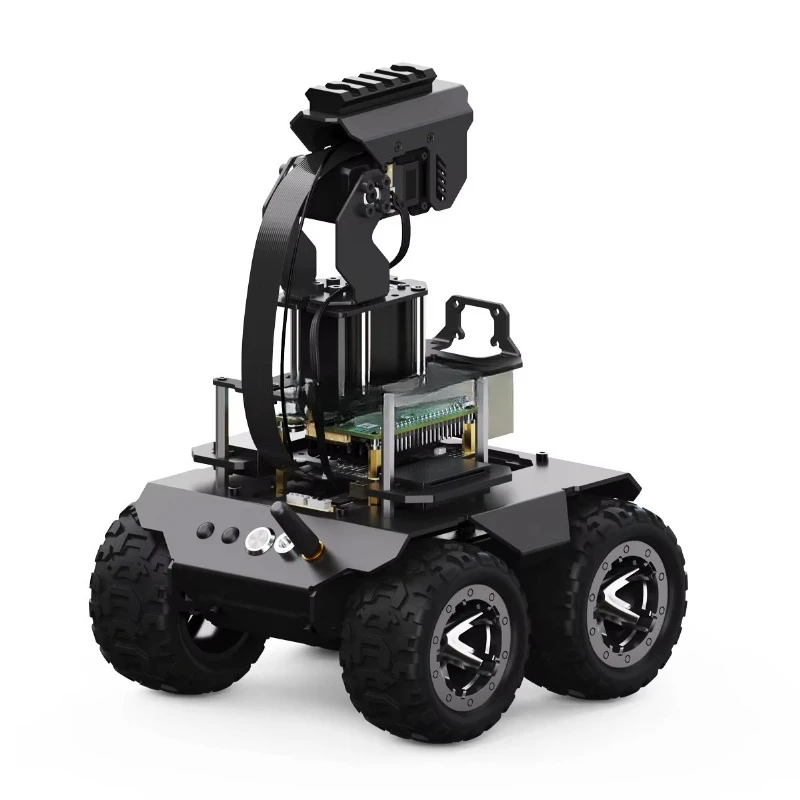 

Four-wheel drive artificial intelligence robots include the Raspberry Pi 4B all-inclusive artificial intelligence robot kit