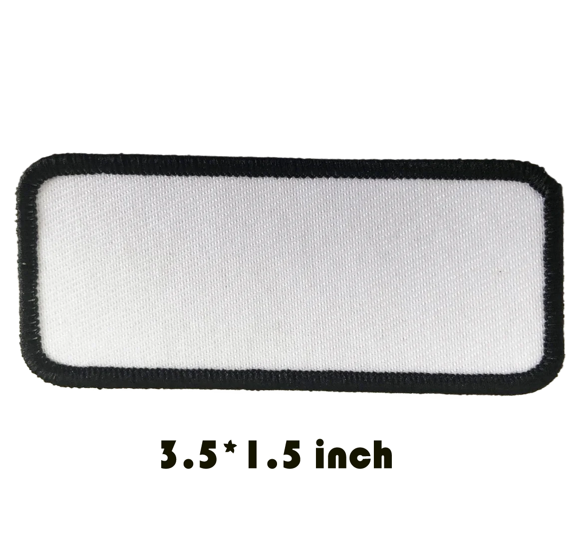 IRON-On Custom Embroidered Name Patch, Name Tag, Name Badge Rectangular 3.5\