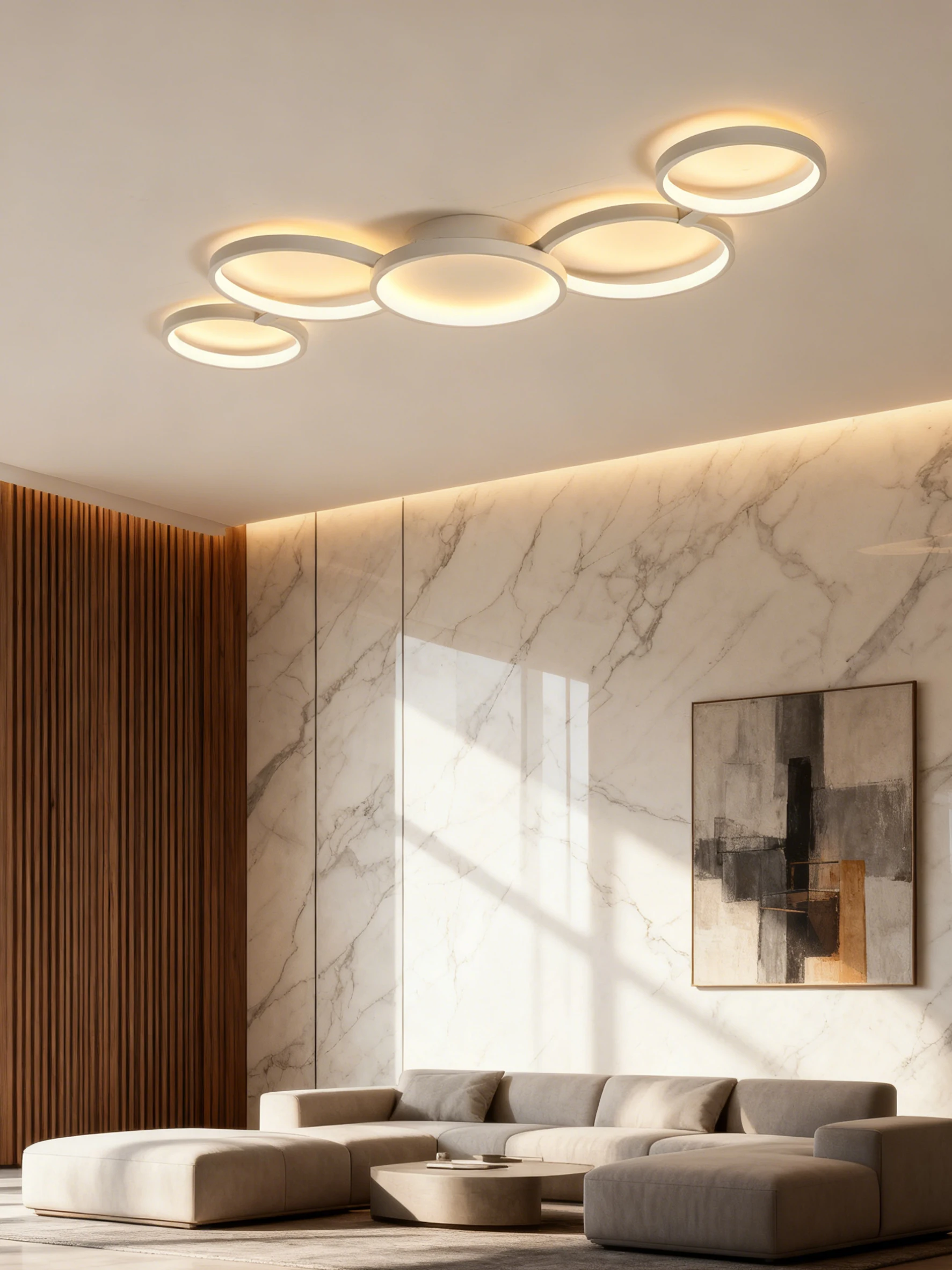 Led Plafondlamp 110 V-220 V 3 Kleuren App Bluetooth Dimmen Moderne Creativiteit Afstandsbediening Woonkamer Slaapkamer lamp - afbeelding 2