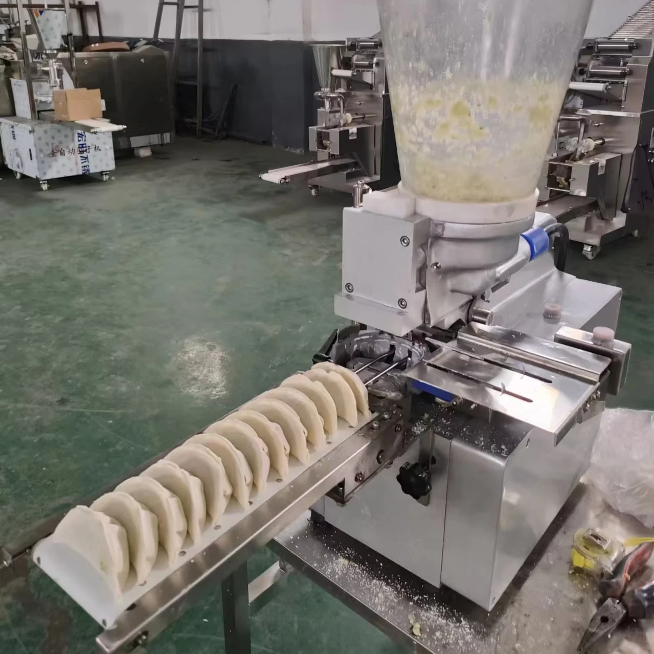 Small Business Commercial Dumpling Making Stuffing-filling Wrapper-making Fried Dumpling Making Machine