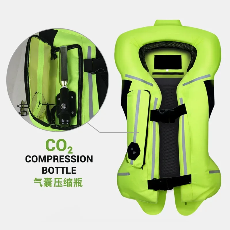 NEW Reflective Vest Motorcycle Air-bag Vest Airbag Moto Reflective Safety Vest Professional Advanced Air Bag Reflective Clothing