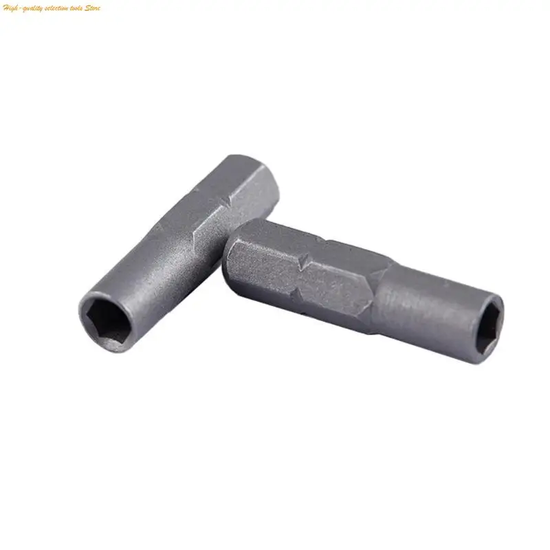 

203f 2pcs 6,35 мм 1/4 "Адаптер битов с 4 -миллиметровым шестнадцатилетом