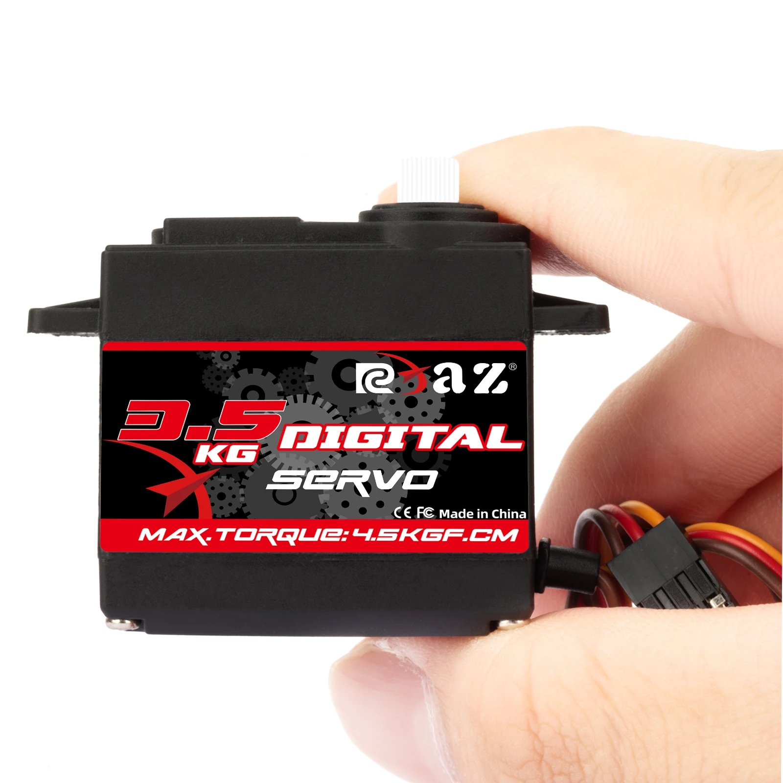 RC Servo 3.5KG Metal Gear Digital Servo Motor Steering Servo for 1/8 1/10 RC Car Short Range Truck Monster Robot Boat