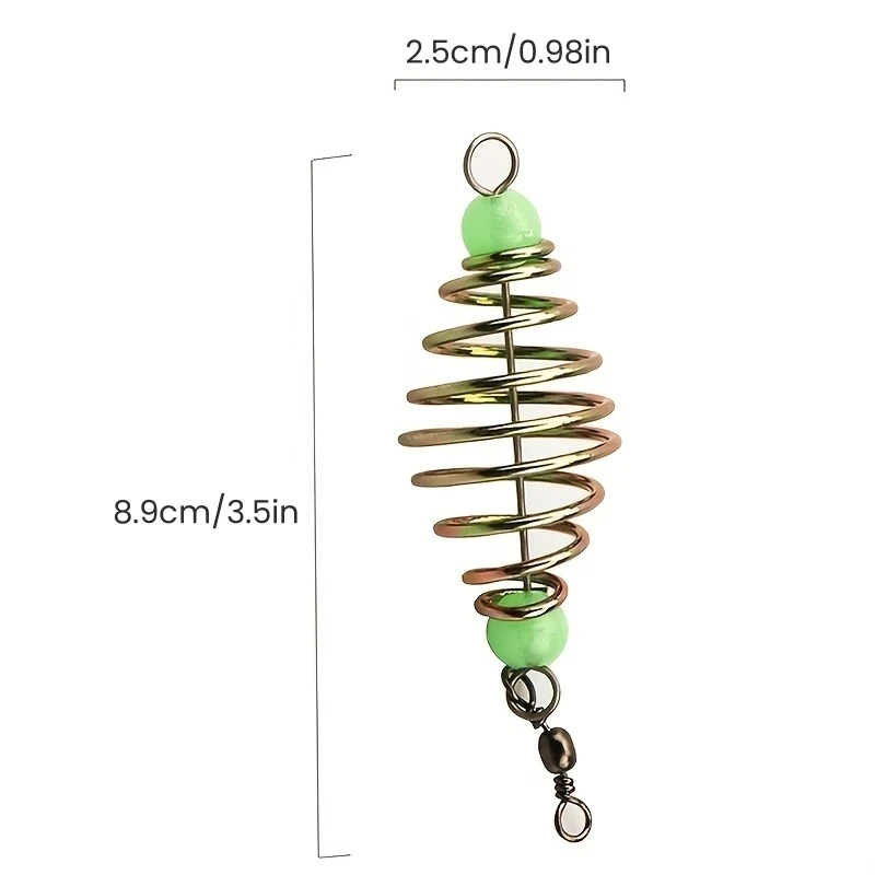 5Pcs Spring Feeder Basket Fishing Bait Trap Cage Holder Lure Bait Cage for Carp Fishing Tackle Accessories Easy Bait Loading view 5