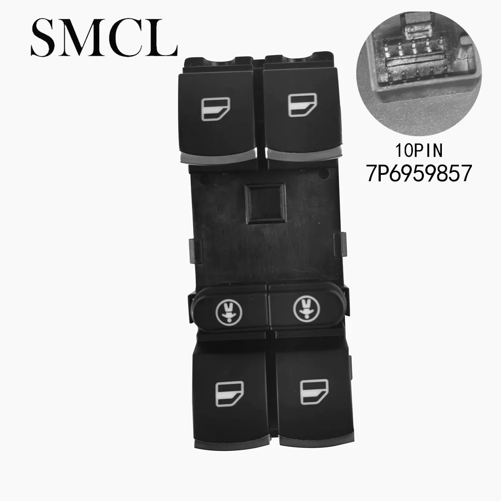 7P6959857 Lifter switch with child safety lock For VW Touareg Sharan