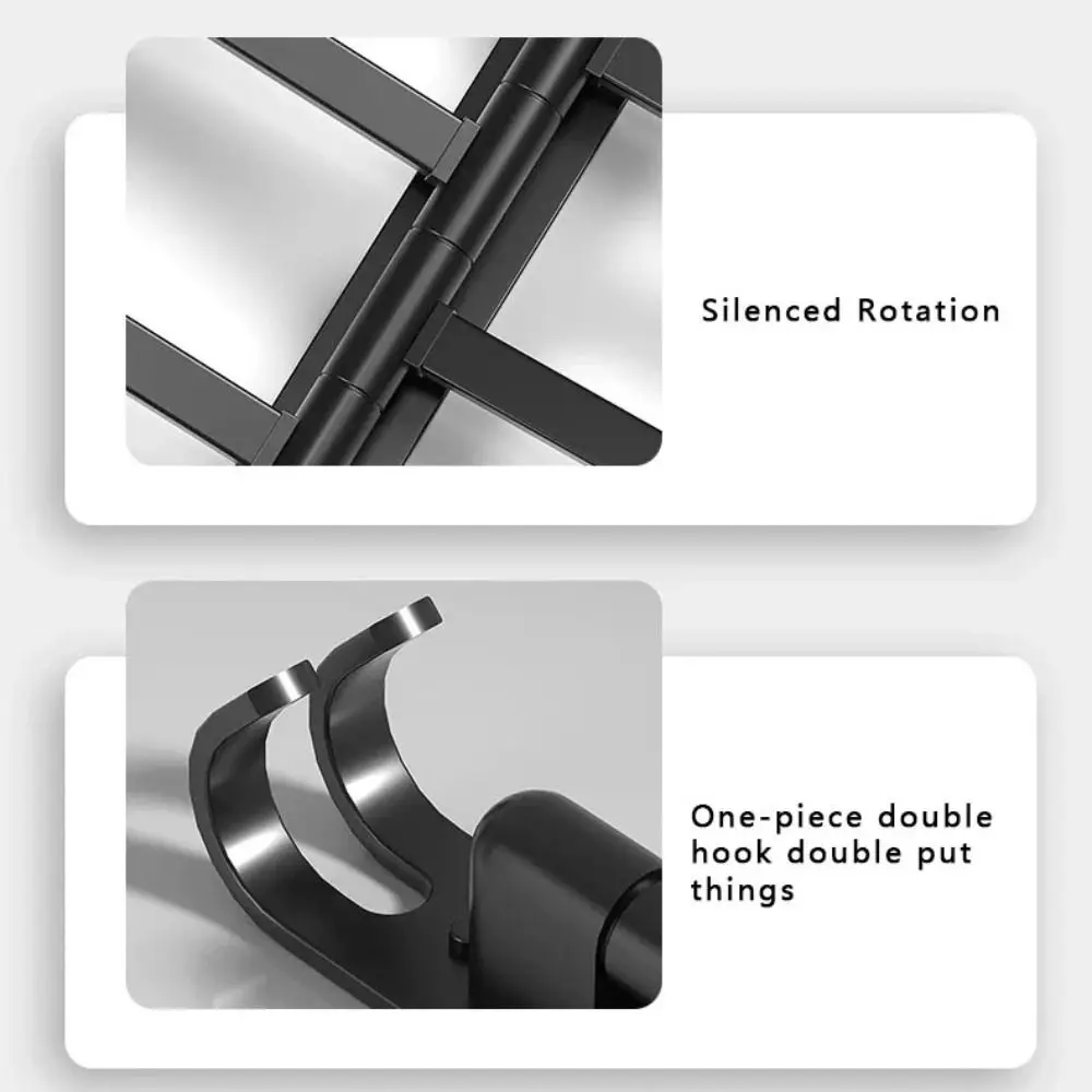 

180°Rotating Suction Cup Towel Rack Multi-pole 2/3/4/5 Towel Bars Toilet Towel Rod Punch-free Wall-mounted Bathroom Towel Pole