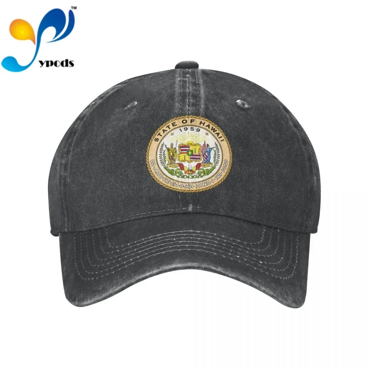 

Seal Of The State Of Hawaii Unisex Baseball Cap Men Women Snapback Hat Dad Hat Summer Sun Cap for Men and Women Hats
