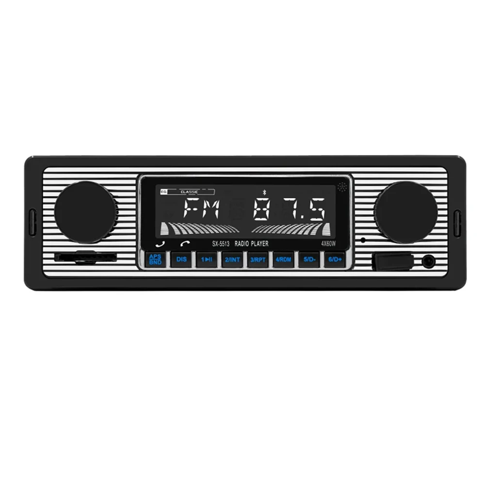5513 Universal Car Audio MP3 Player 12-24V Power Supply Bluetooth Call FM Radio U Disk Card Machine