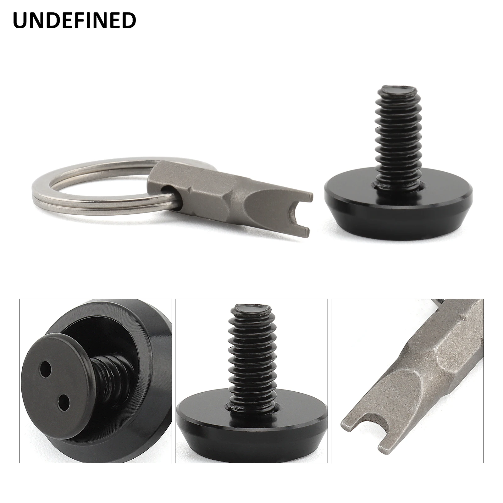 Motorcycle Seat Bolt Snake Eye Anti Theft Black CNC Ring for Harley Sportster XL Touring Road Street Glide Dyna Softail 1996-24