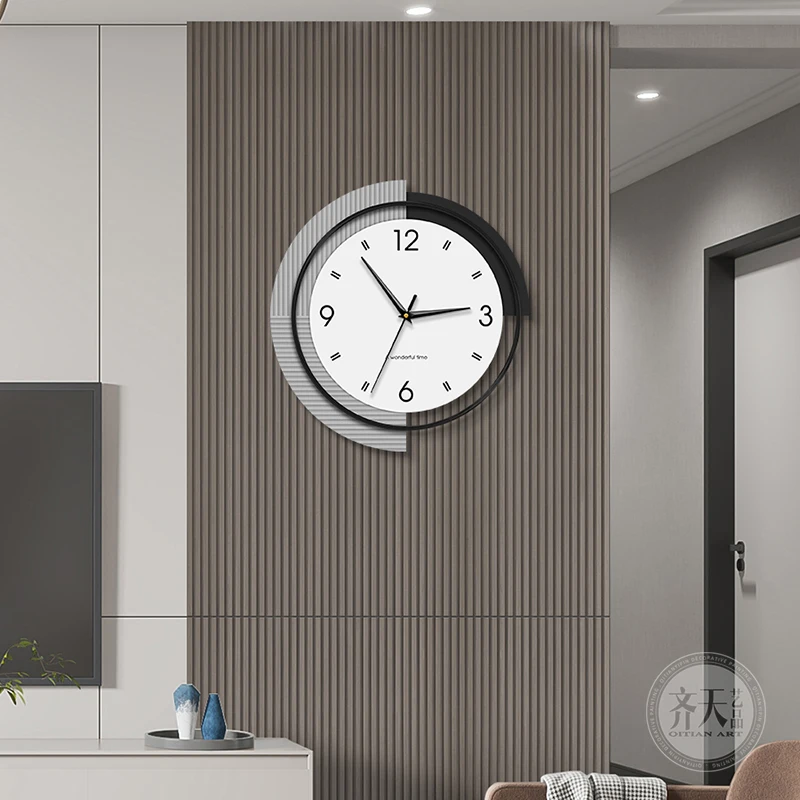 

Modern Living Room Decoration Wall Clock LED Number Mural Clock Creative Restaurant Quartz Clock Mute Hanging Painting Watch