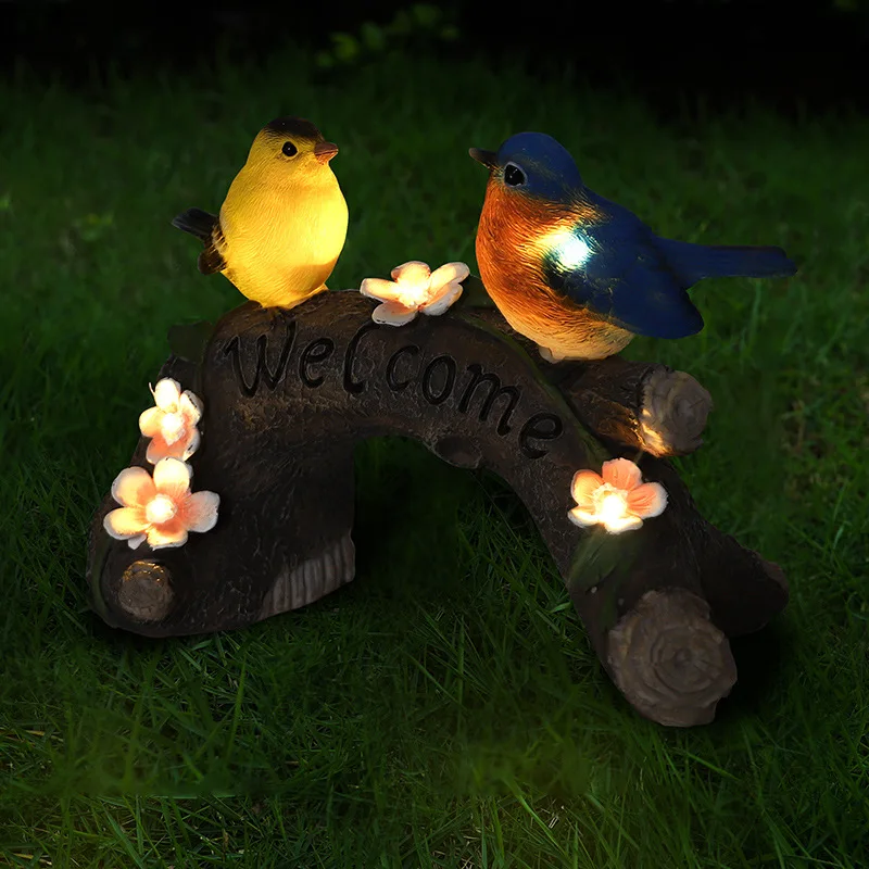 

Creative simulation of animals, birds, solar lights, resin crafts, ornaments, garden flower pots, accessories