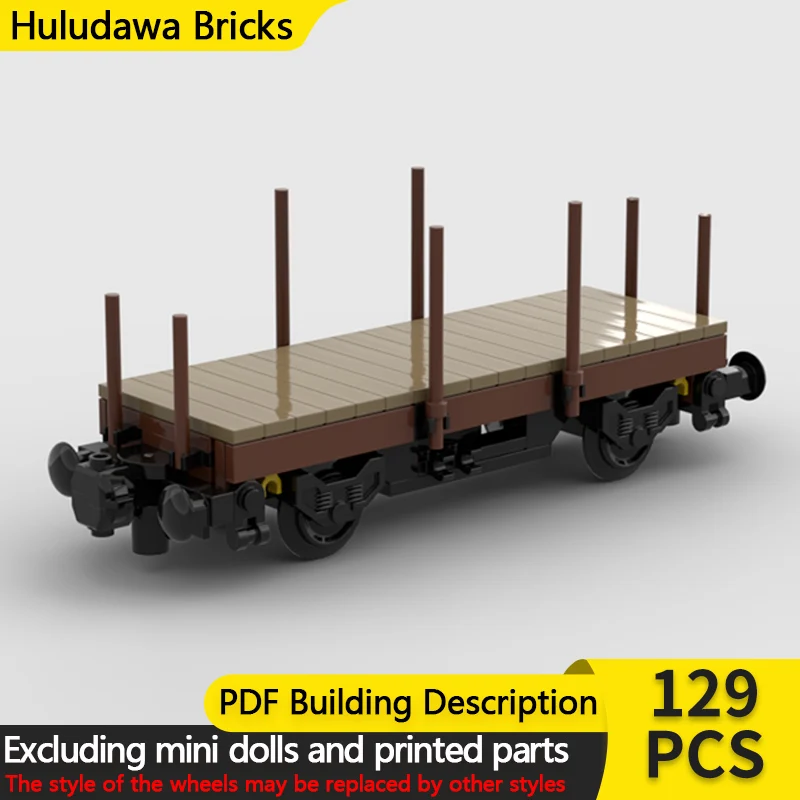 

Модель городской автомобиль MOC, строительные кирпичи, железная дорога, маленькая бортовая карета, модульная технология, детские праздничные подарки, сборные игрушки, костюм