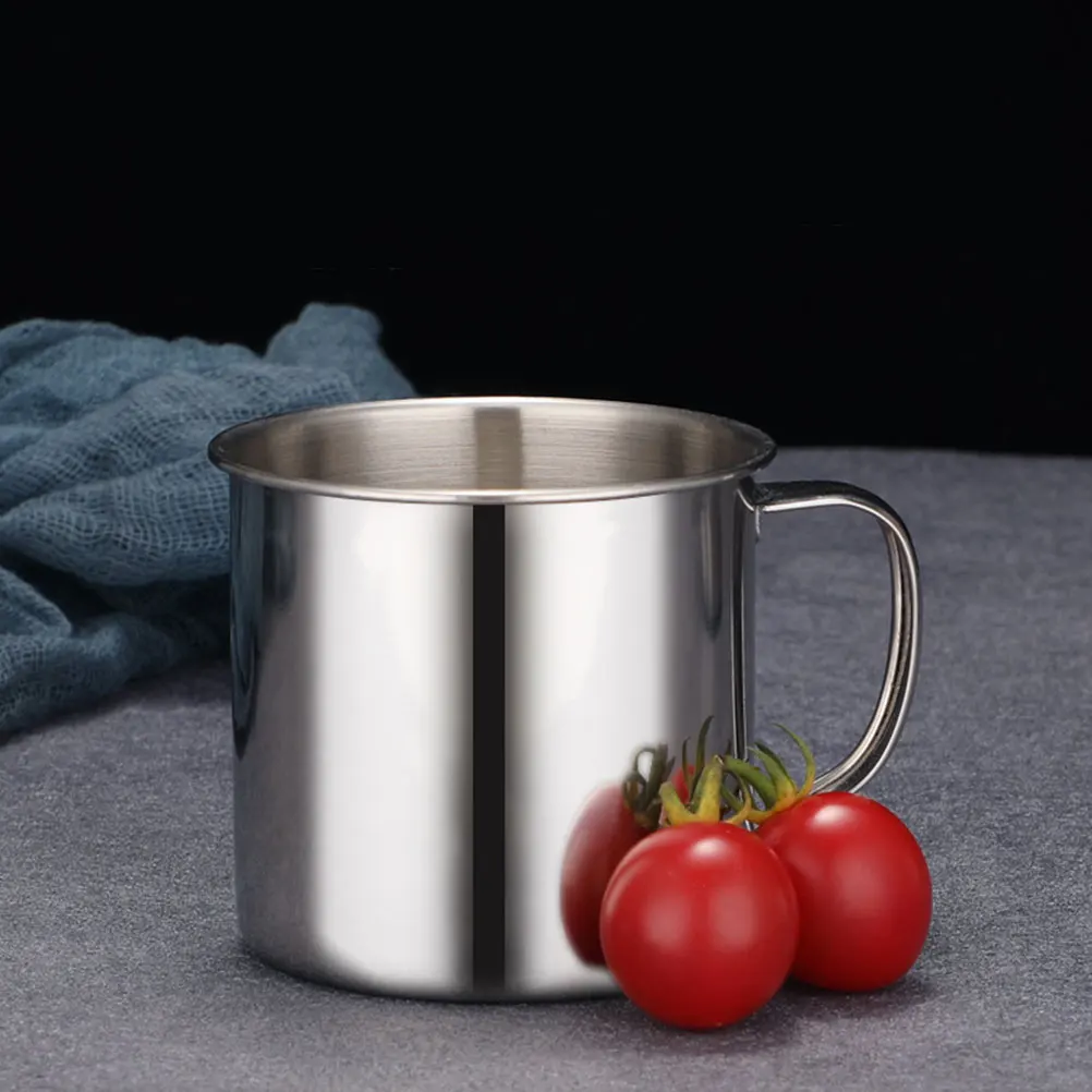 

6 Pcs Stainless Steel 's Drinking Cup Coffee Mug Concentrate Espresso Cups