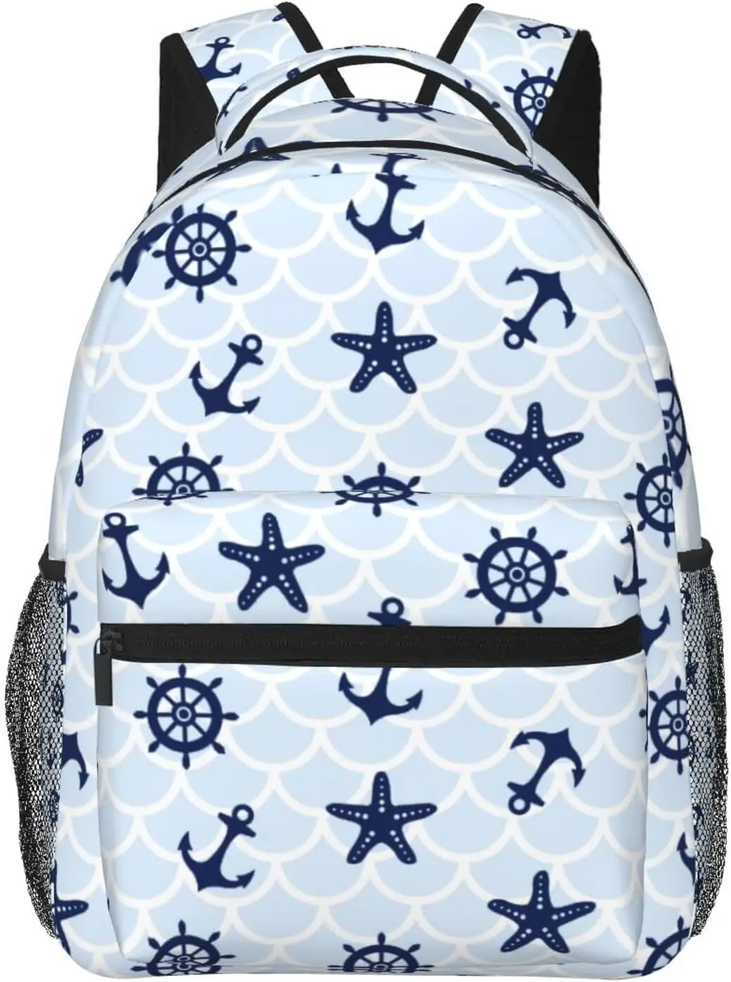 

laptop bag back to school Cute Rudder Anchor Lightweight Laptop Backpack Lightweight Multipurpose Travel Casual Daypack Unisex C