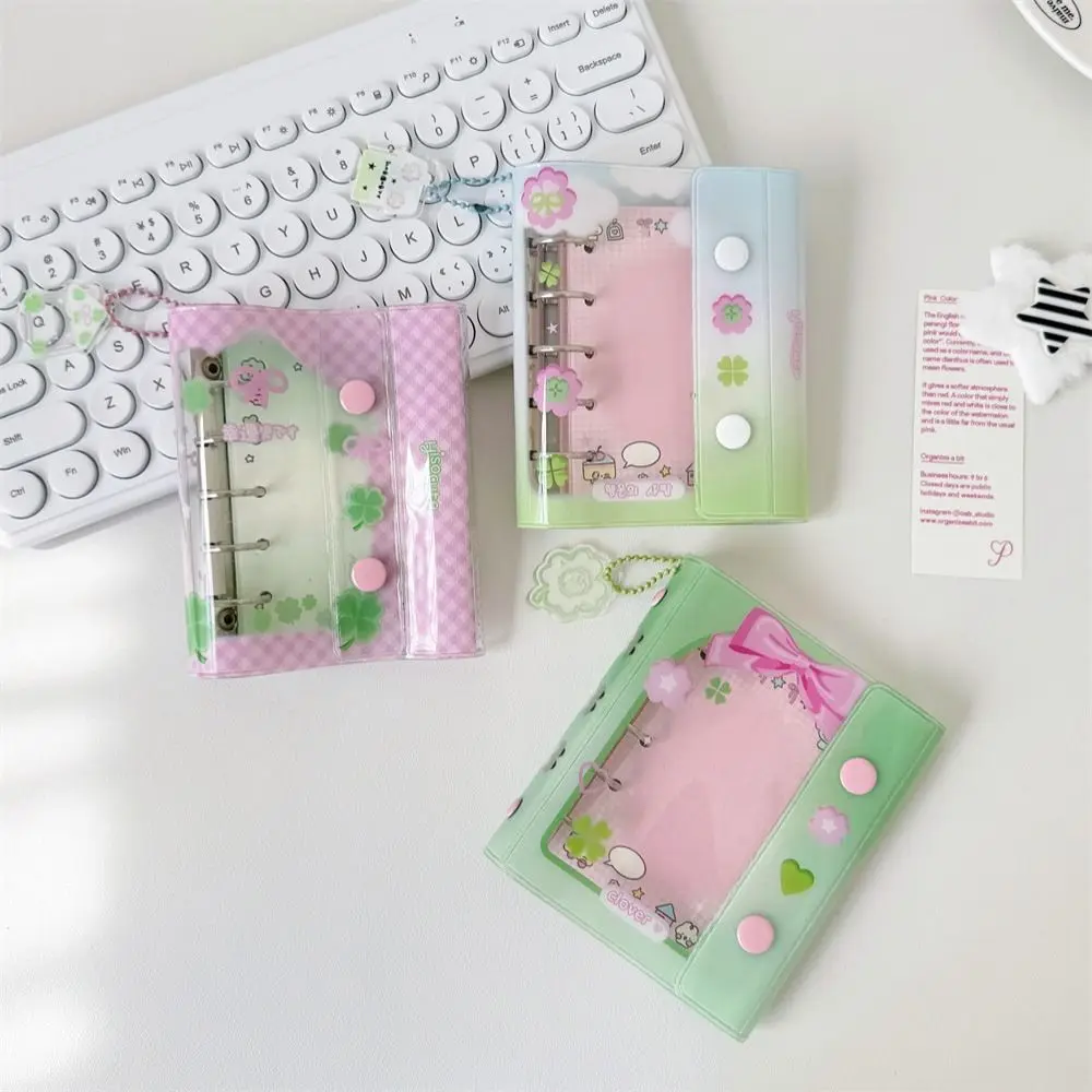 Cute Spiral Binder Looseleaf Notebook Daily Planner Cartoon Paper Refill Bear PVC Binder Inside Page Students