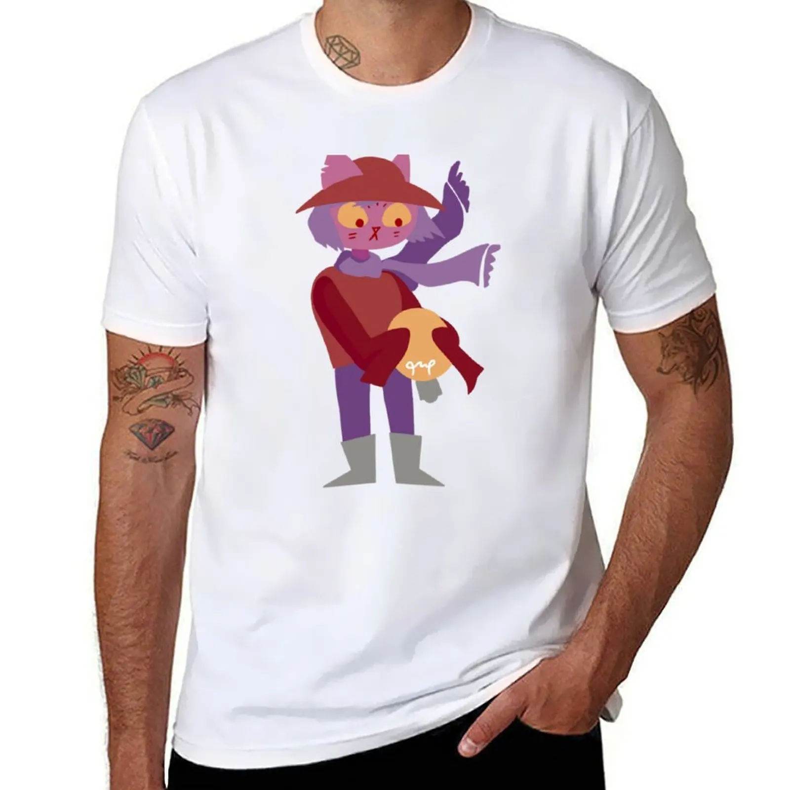 

Niko in the Woods no bg T-Shirt essential t shirt black cotton t-shirt plain for man package
